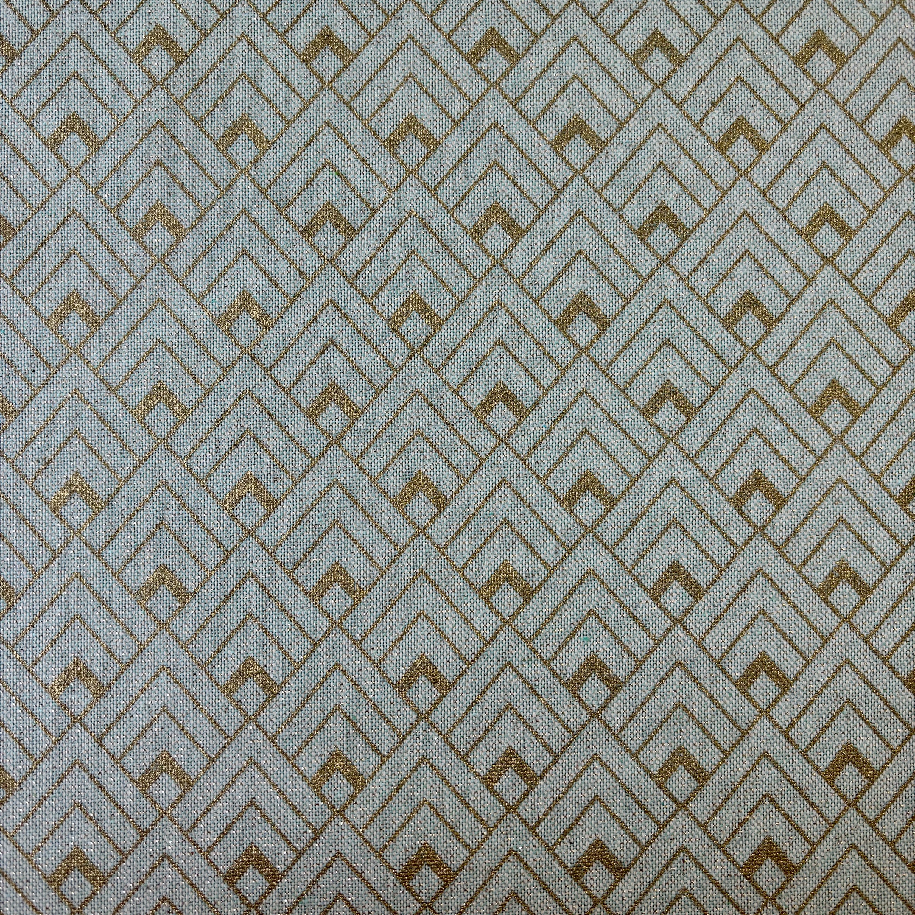 Canvas mint gold geometrisches Muster
