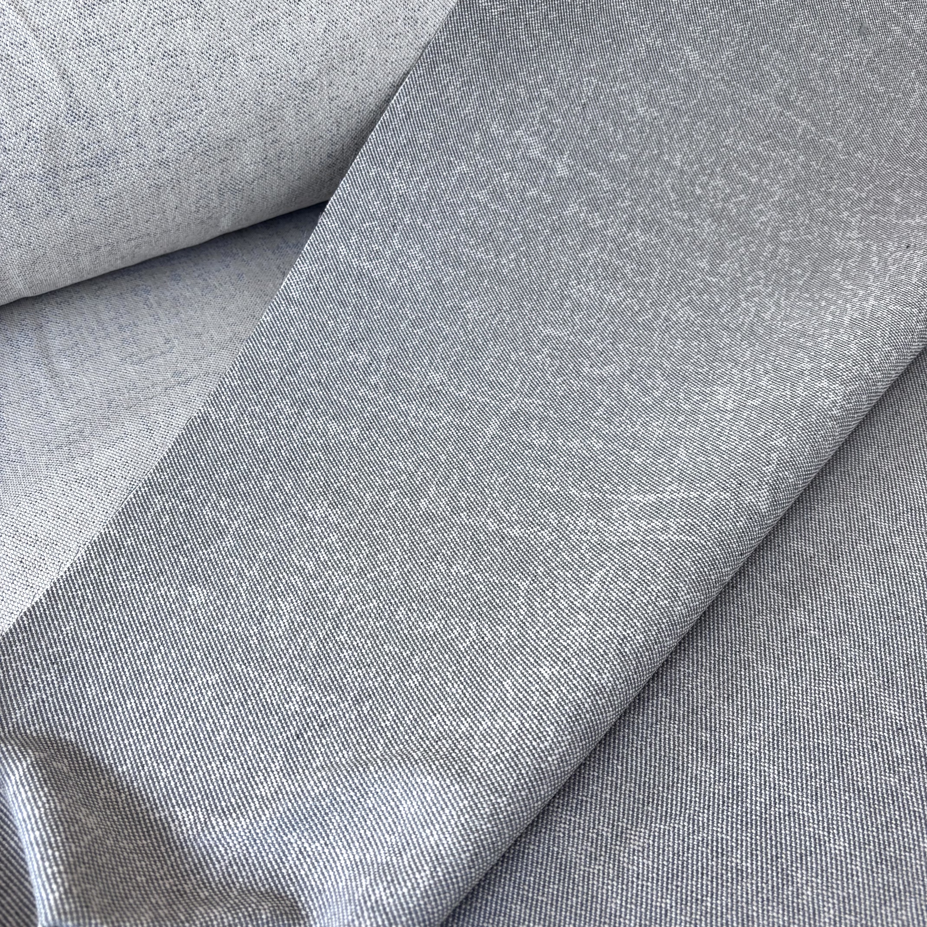 Dekostoff Polsterstoff grau naturfarben meliert 280cm breit