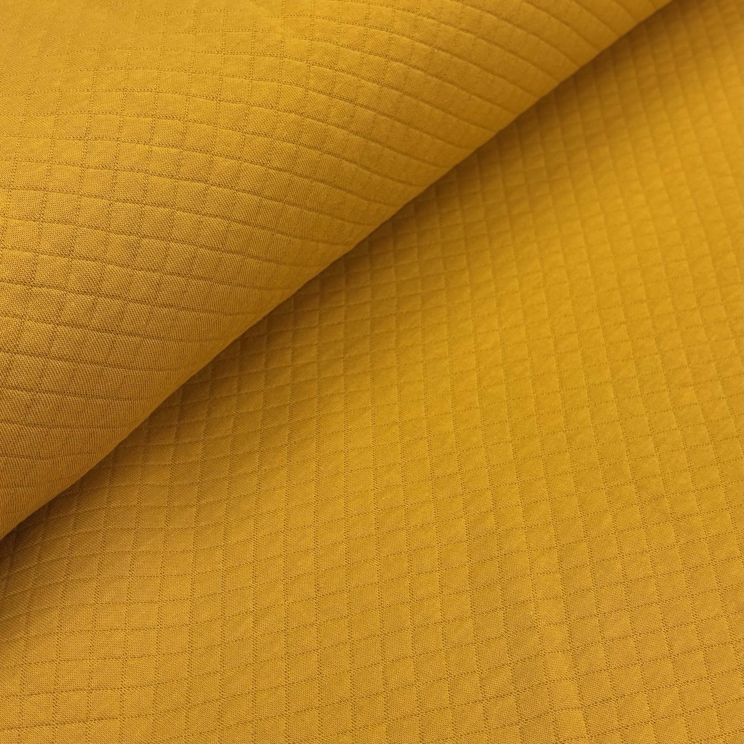 Sweatstoff gesteppt gelb