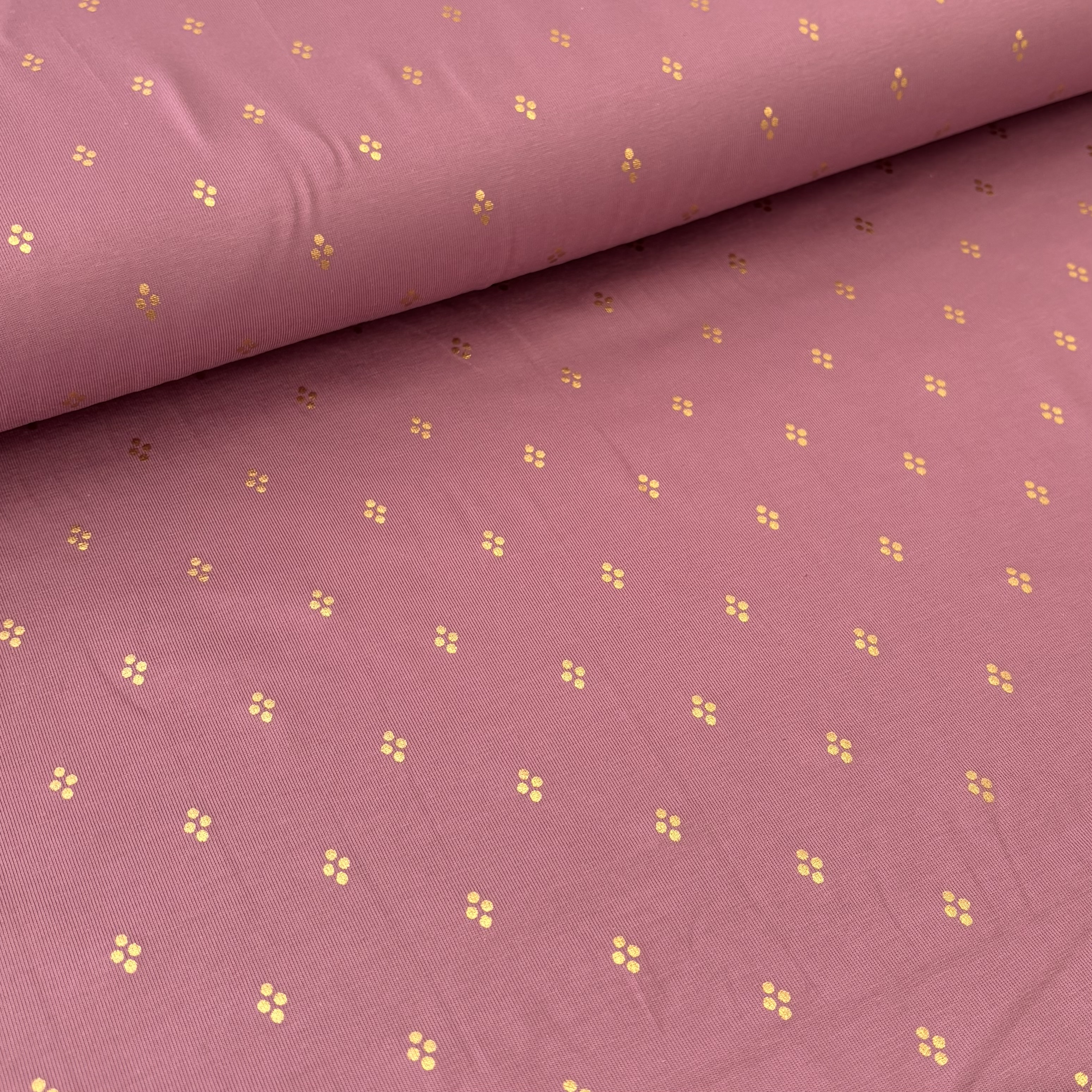 Jersey mauve gold 