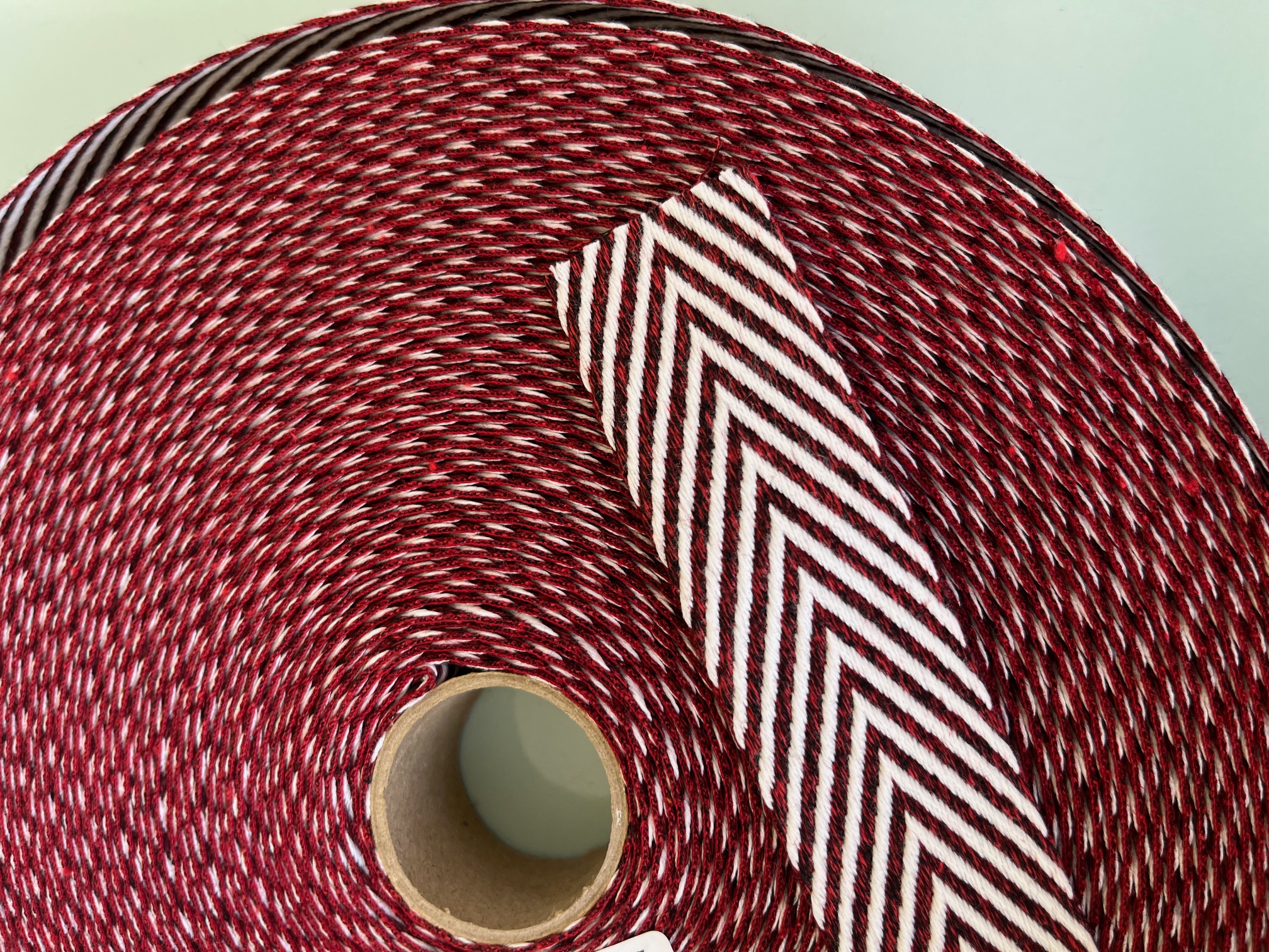 Gurtband rot weiß 3 cm