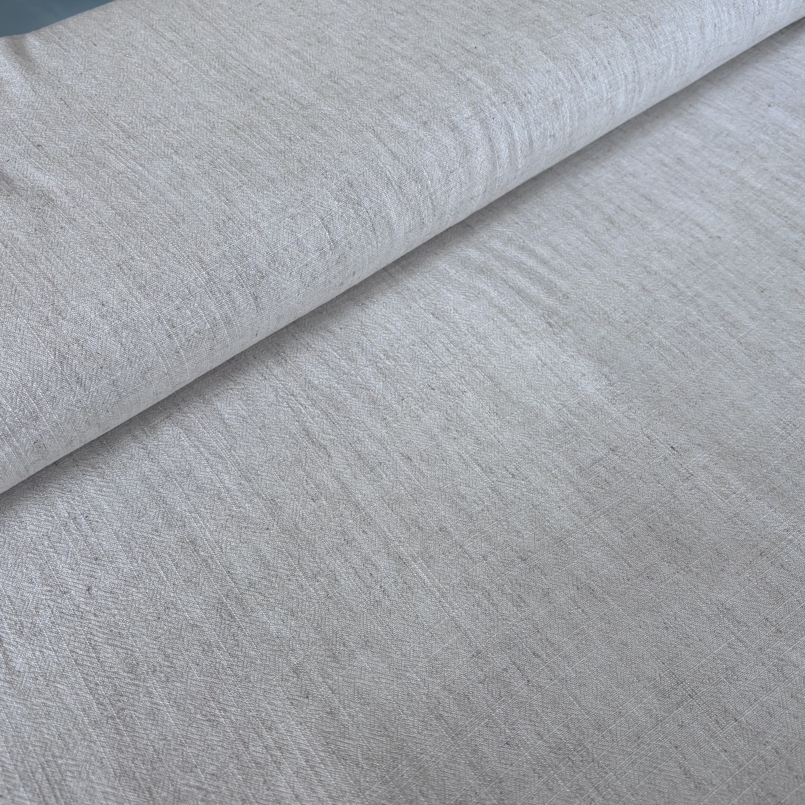 Leinen Viskose natural beige meliert