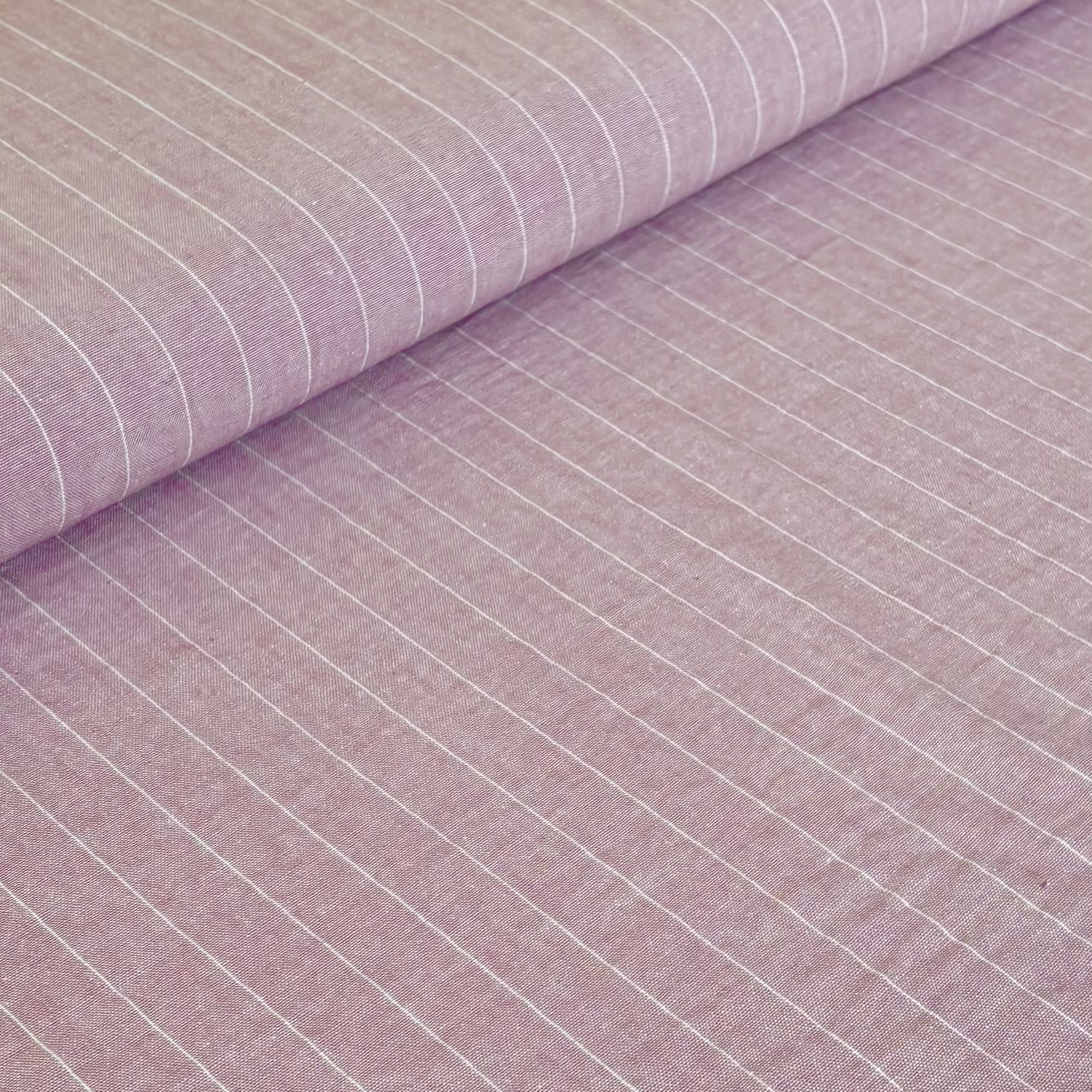 Viskose Viskosemischung rosa weiß gestreift