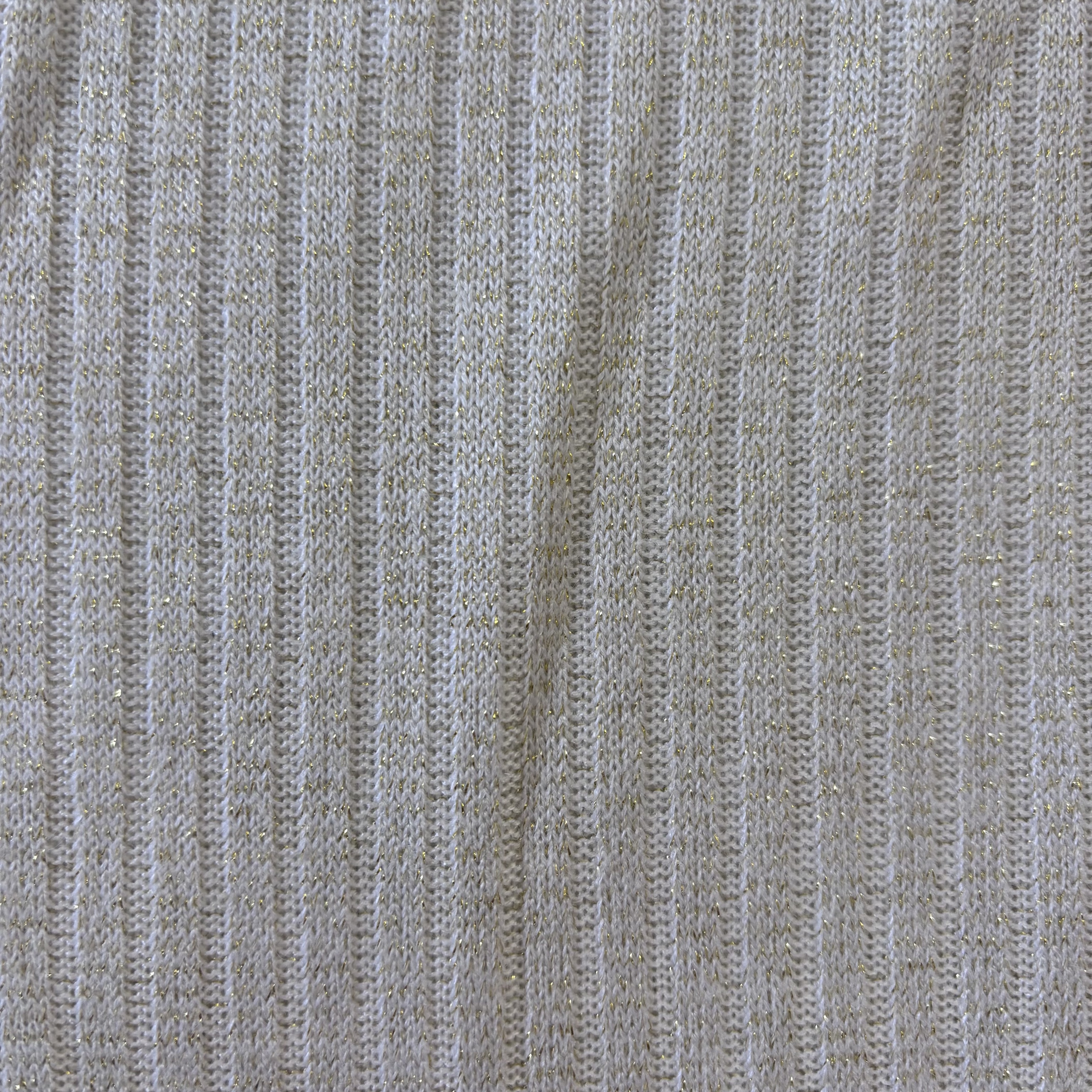 Strickstoff Viskosestrick weiß gold