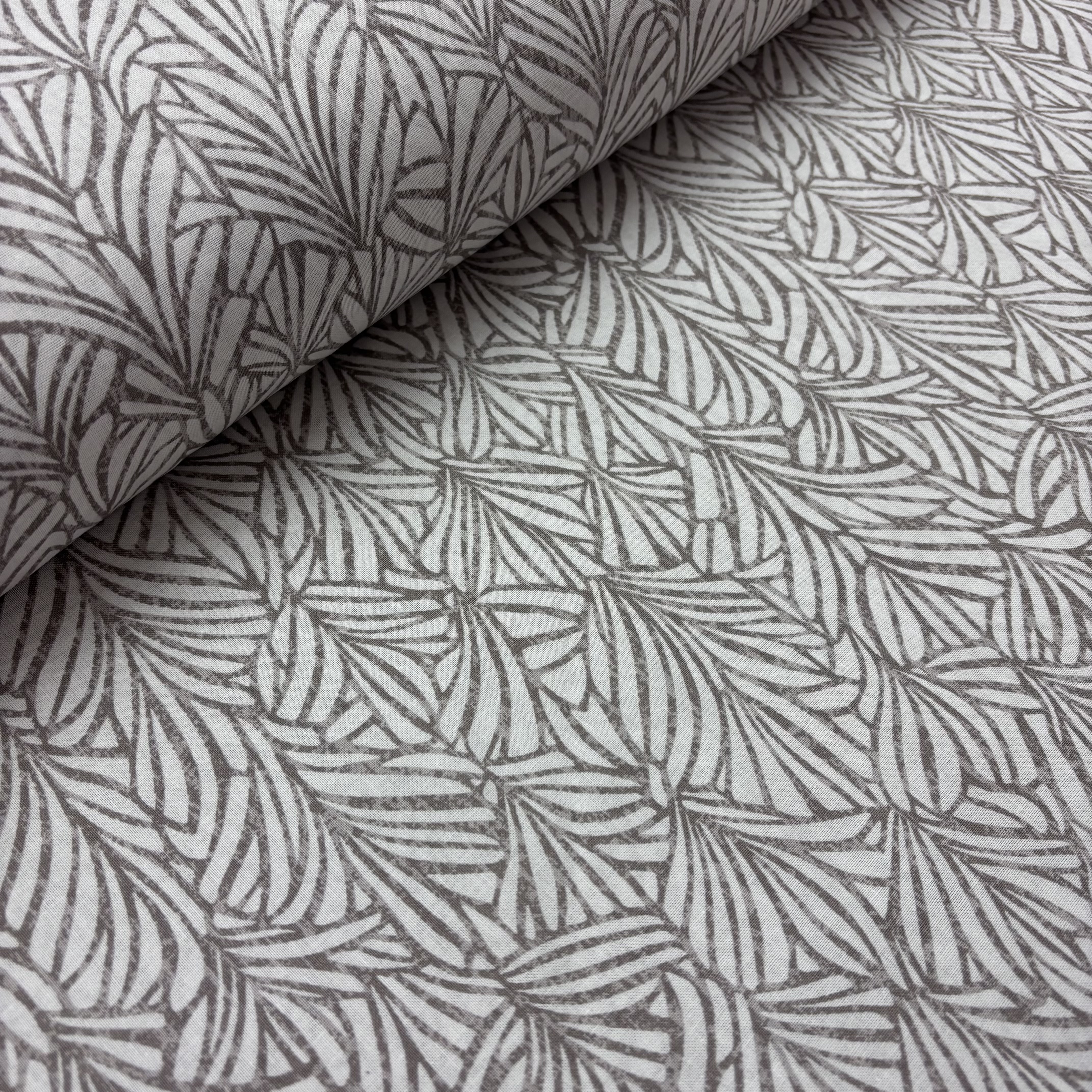 Baumwolle weiß beige gemustert