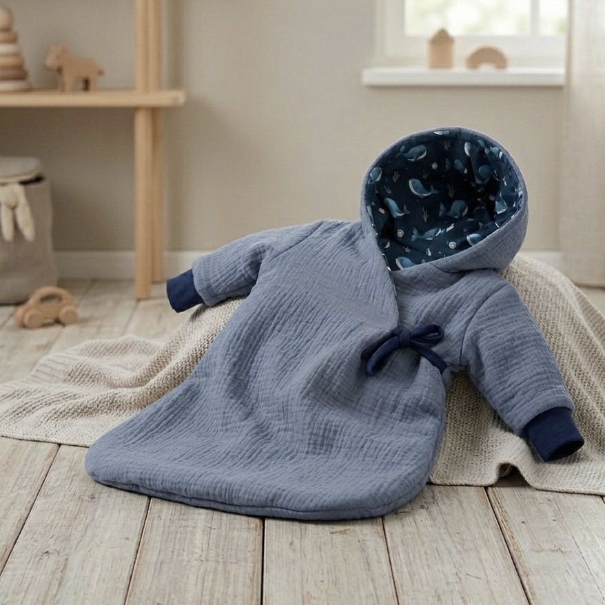 Musselin Musselinstoff blau 