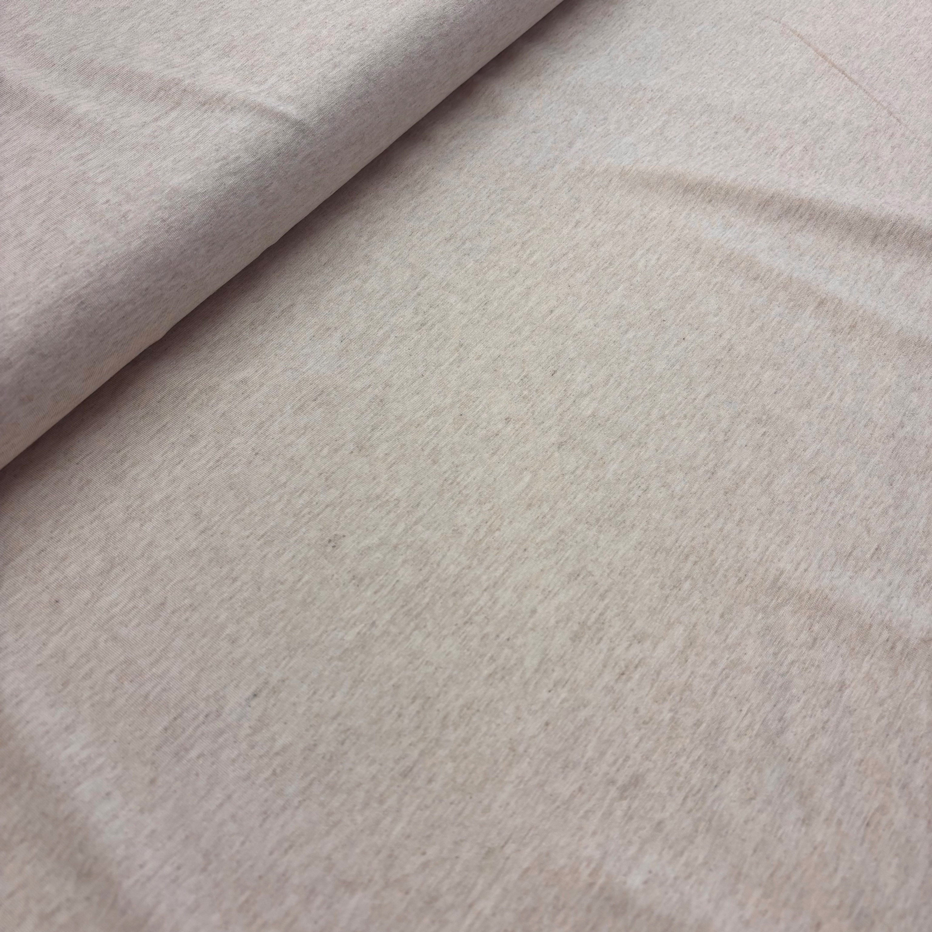 Jersey Jerseystoff beige meliert