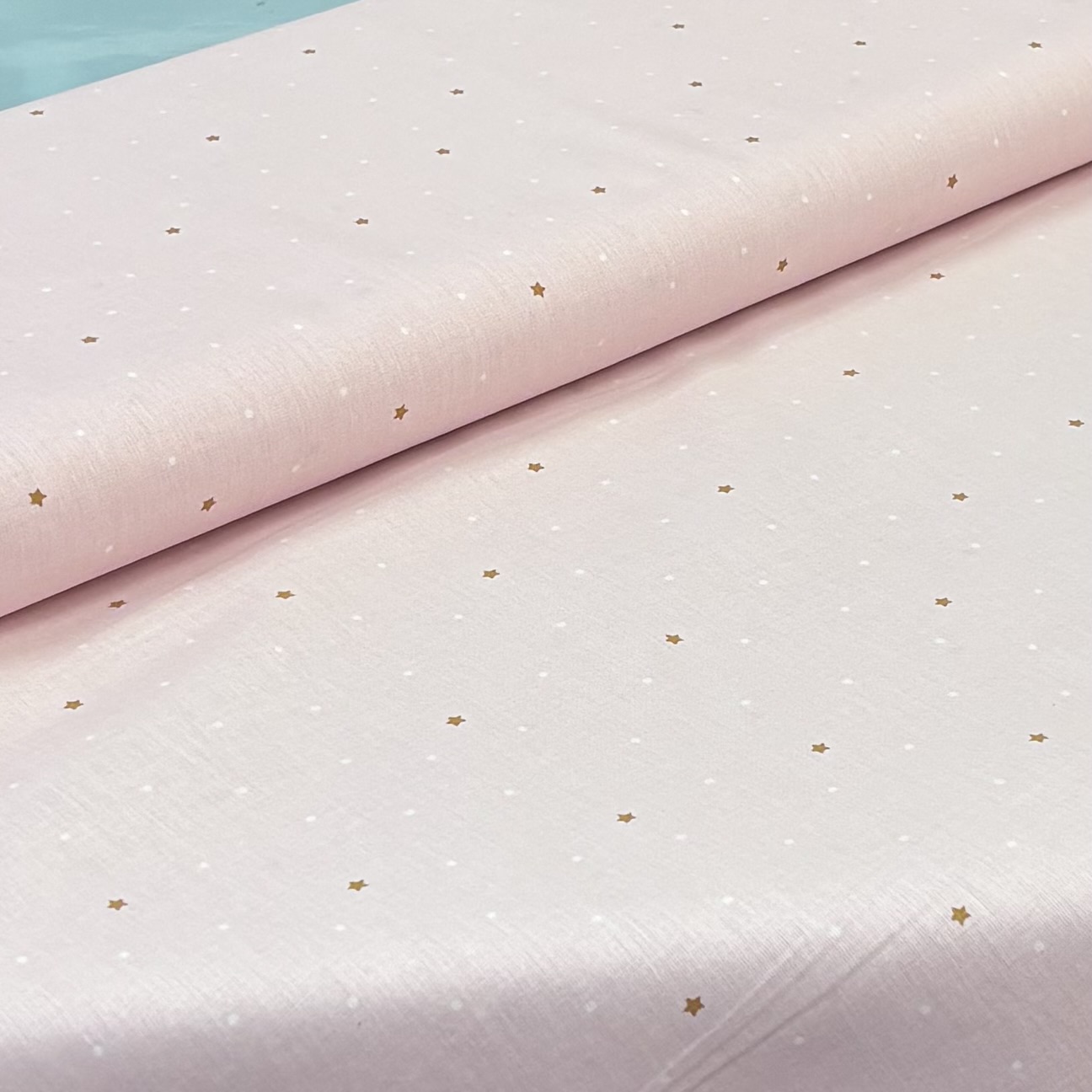 Baumwolle rosa mit Sternen