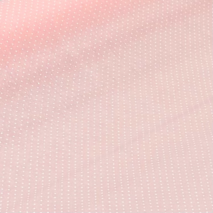 Beschichteter Baumwollstoff rosa mit Punkten