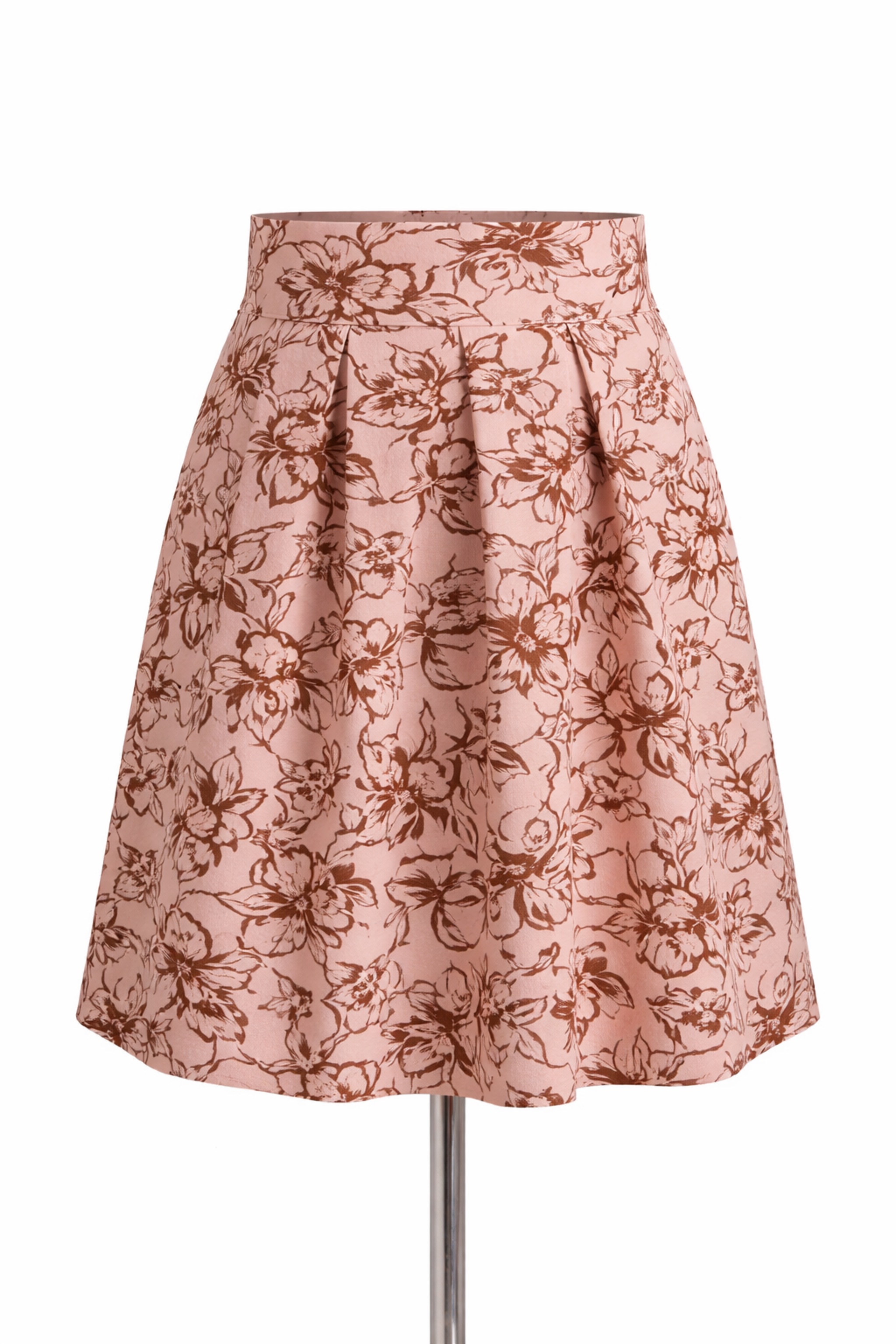 Sweatstoff rosa floral soft