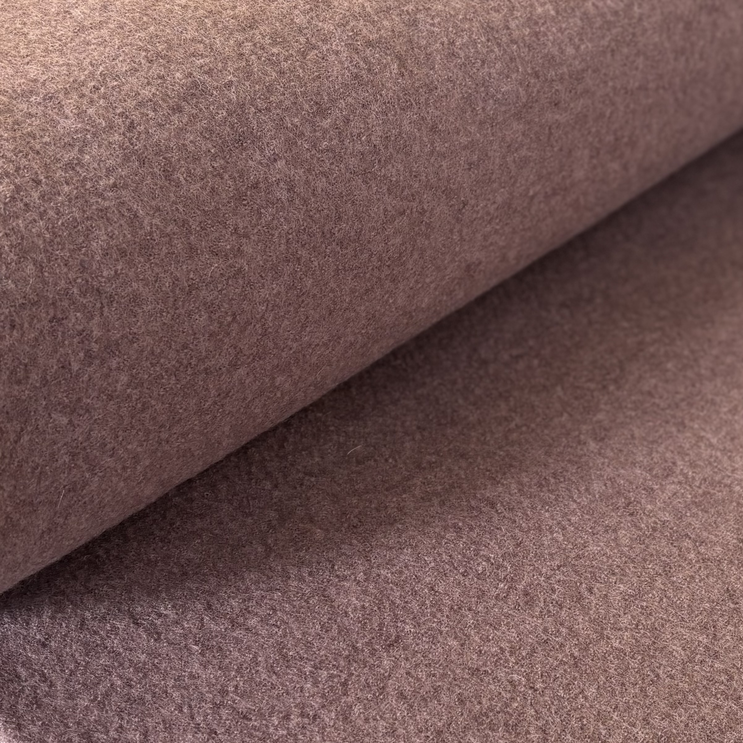 Wolle Wollwalk Walkstoff dunkles beige