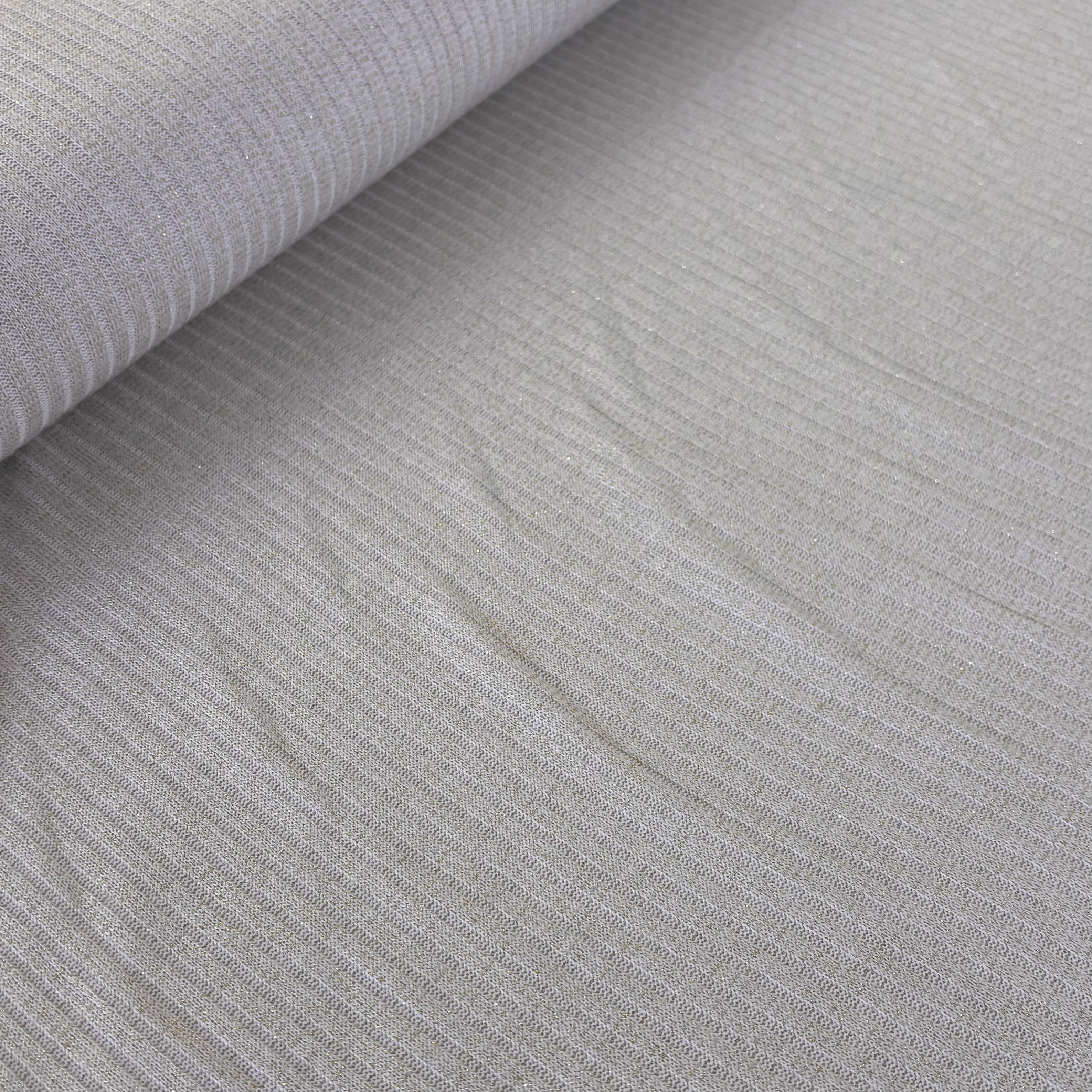 Strickstoff Viskosestrick weiß gold