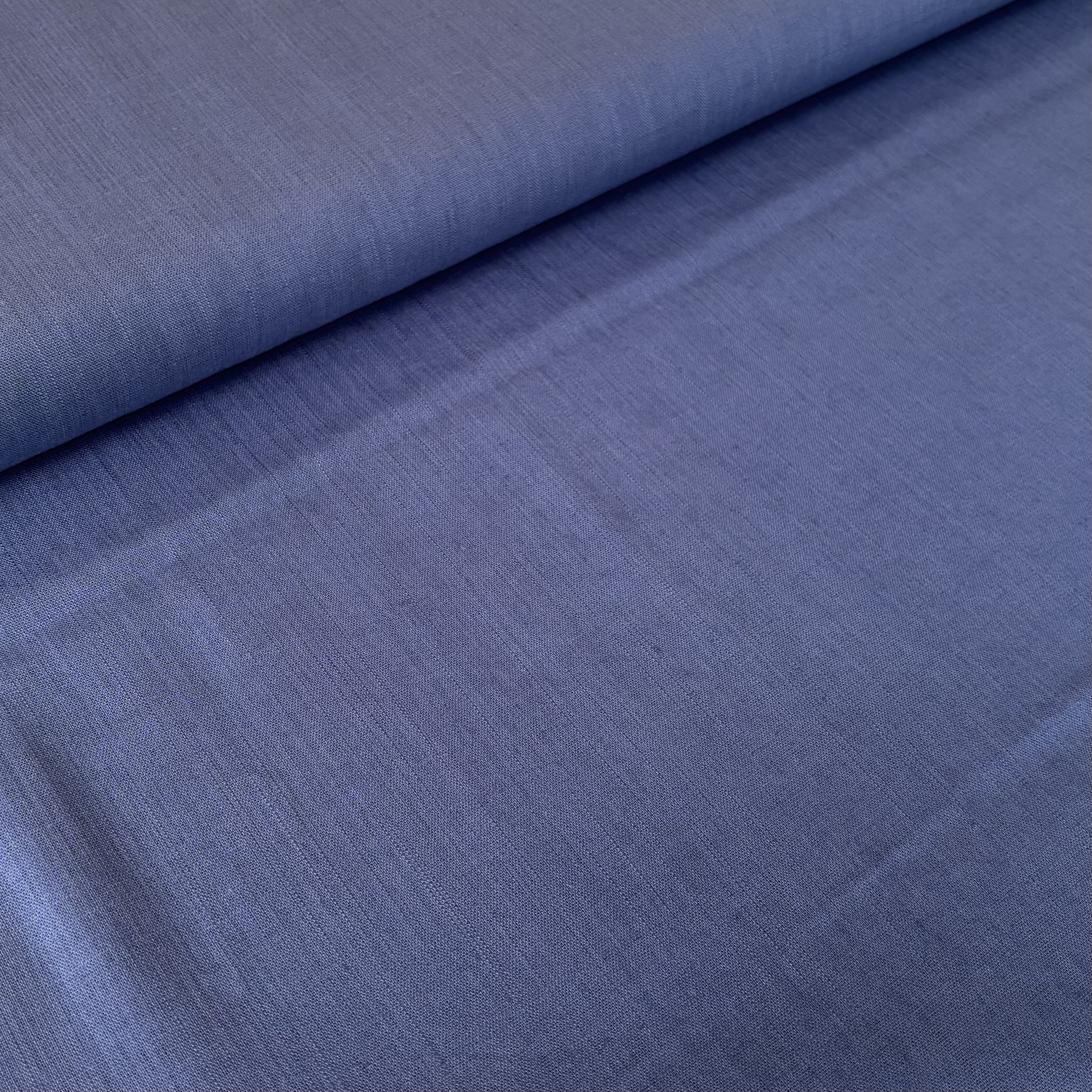 Leinen Viskose blau