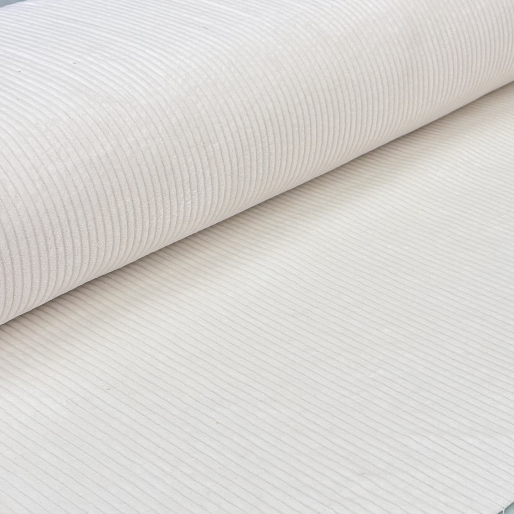 Cord Cordstoff ecru weiß