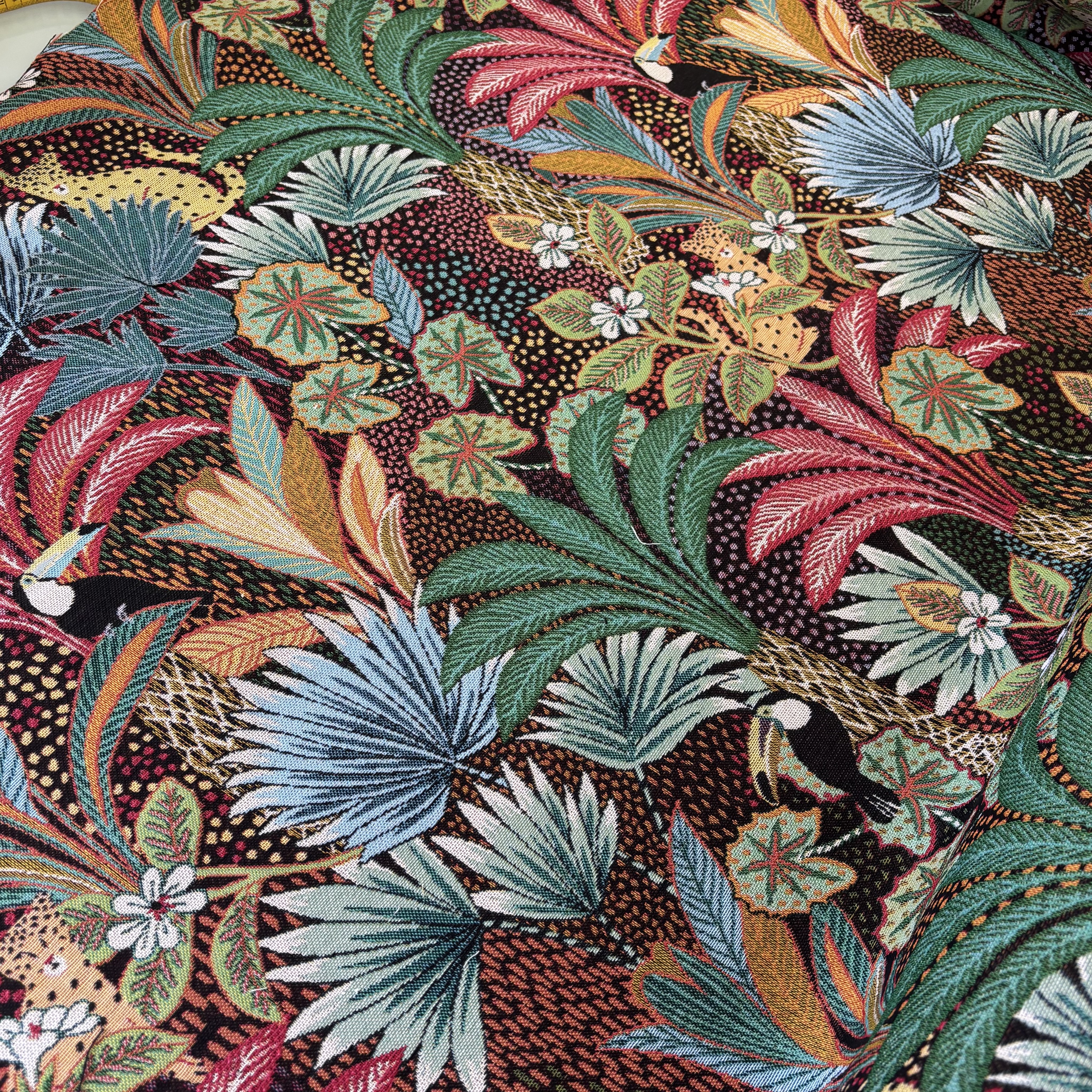 Gobelin Borneo Tukan und Tiger