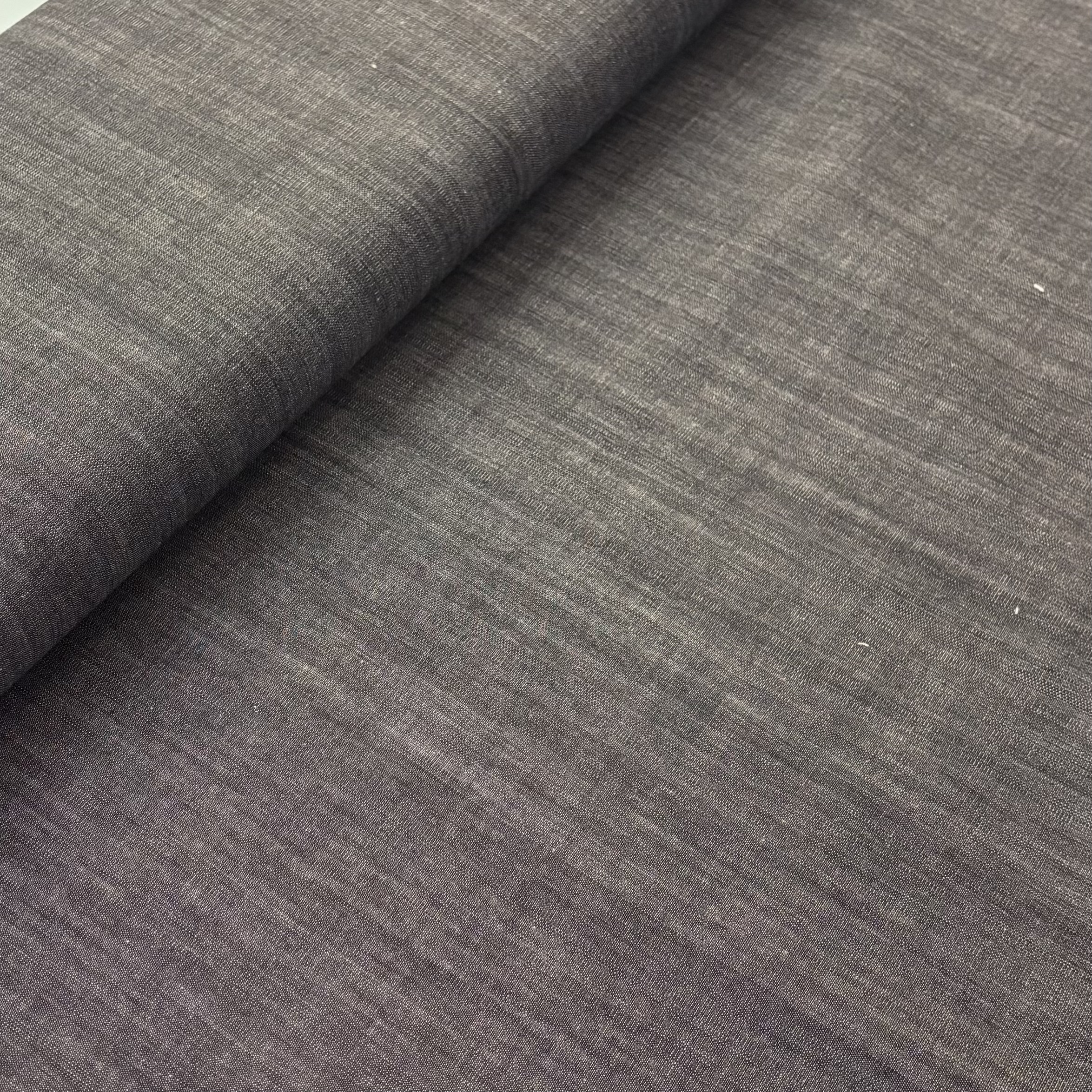 Jeans Baumwolle grau antrazith schwarz meliert