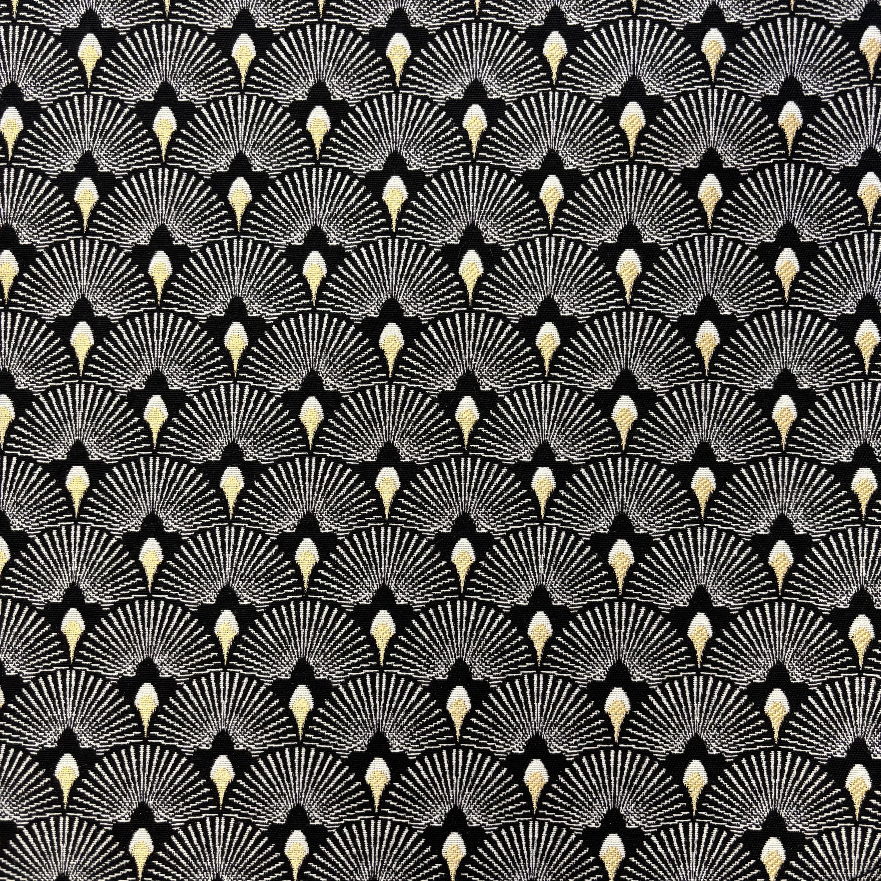 Jacquard 30's Schwarz & Gold