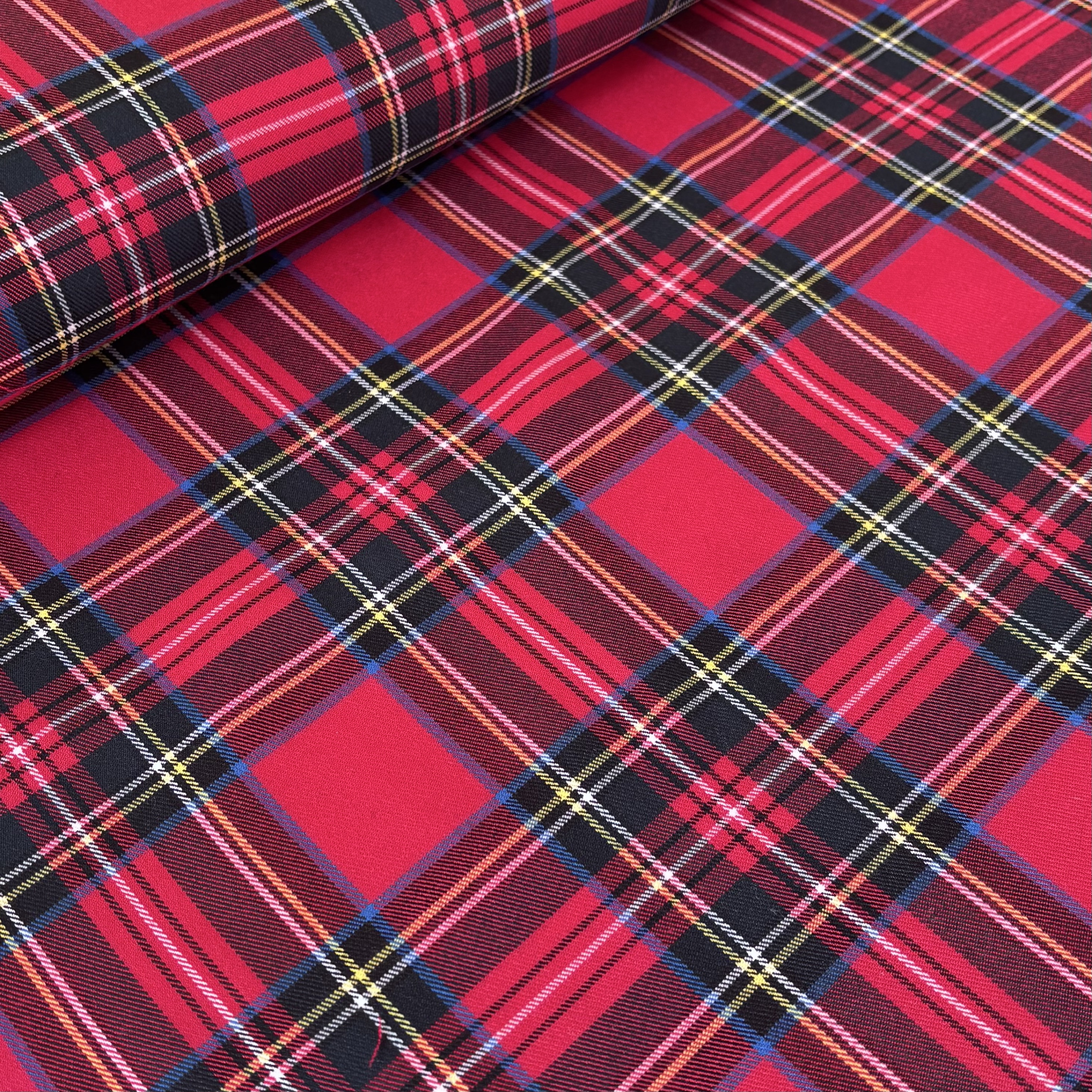 Karostoff rot kariert 