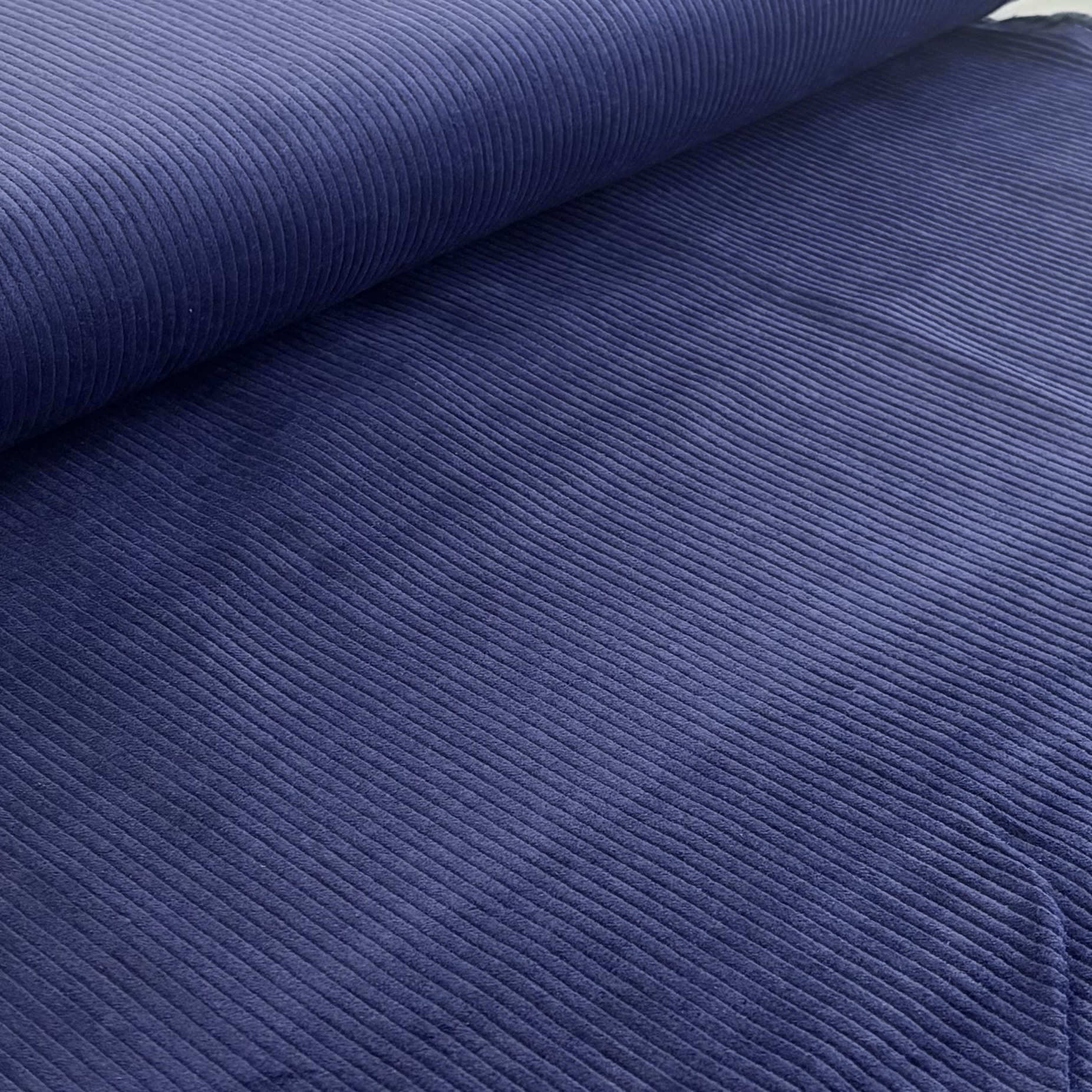 Cordstoff Cord blau 