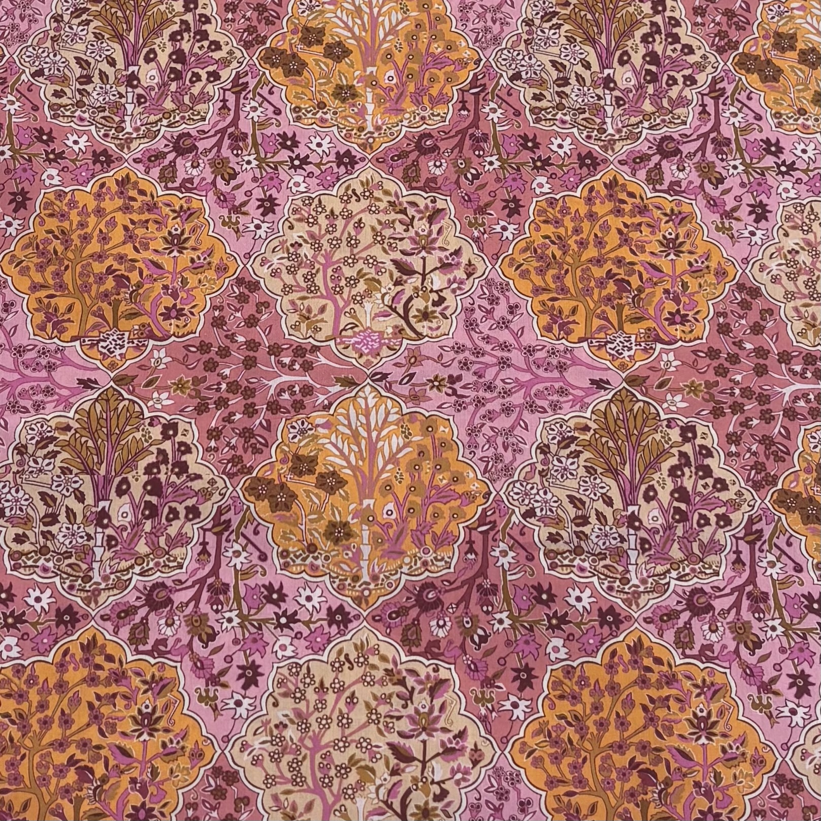 Liberty Fabric Garden Melody floral orange rosa